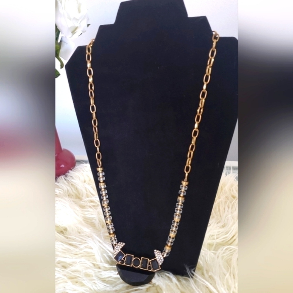 J. Crew Gold Tone Costume Statement Necklace.🌴